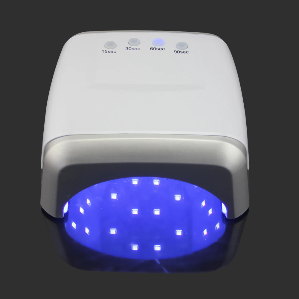 LKE 60W White LED UV Lamp Nail Dryer 365 405nm Gel Polish Curing