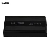 3.5 Inch HDD Enclosure USB 2.0 SATA External HDD Disk Hard Drive Enclosure Case Cover Support Hard Drive up to 1TB