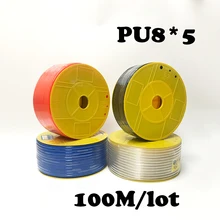 PU8*5 100m/roll PU tube 8*5mm air pipe to air compressor pneumatic component red PU8*5 100m/roll PU tube 8*5mm air pipe to air compressor pneumatic component red