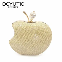 DOYUTIG женская форма хрустального яблока вечерняя сумка женский роскошный клатч Сумки свадебные алмазные бисерные стразы вечерние сумки A176