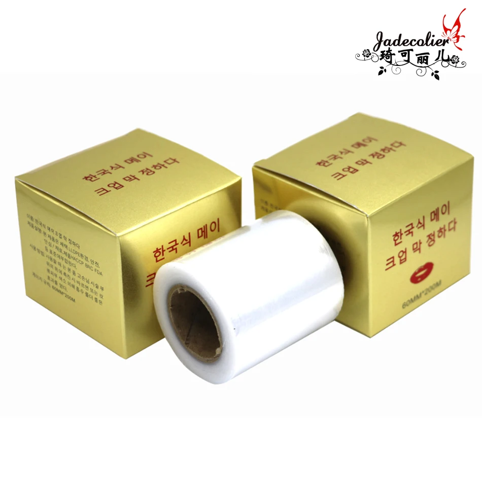 5Pcs/Lot Clear Plastic Wrap Preservative Film for eyebrow Permanent Safe PE Cover Barrier Disposable Hygiene Tattoo Cling | Красота и