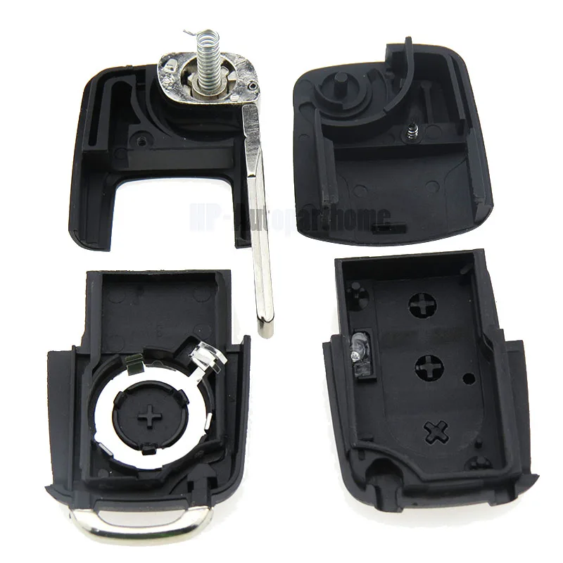 Remote Car Key Shell For Volkswagen VW Golf Tiguan Polo Passat CC SEAT Skoda Mk6 Octavia 2 3 4 BTN Flip Entry Case Fob 6