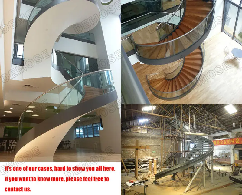 contemporary villa glass spiral staircase