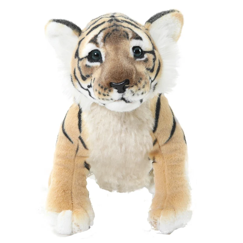 Envío Gratis simulación animales de Peluche Tigre Animal León y lionpard Peluche muñeca Kawaii algodón Brinquedo Juguetes Para Chi