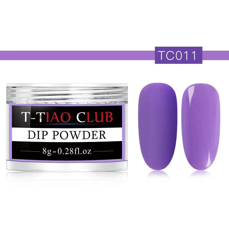 T-TIAO CLUB Dipping Nail Powders Gradient French Nail Natural Color Holographic Glitter Without Lamp Cure Nail Art Decorations - Цвет: AAS03805