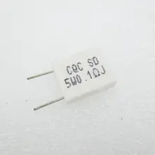 10 шт./лот BPR56 5 Вт 0.1R 0,1 Ом 5 Вт неиндуктивный керамический цементный резистор Сопротивление проволочной обмотке