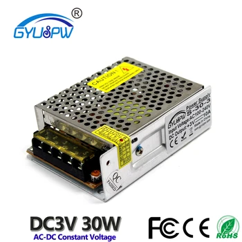 

Regulated Switching Power Supply DC3V 10A 30W Swich Power Source Driver Transformer AC110V 220V to DC 3V USP For LED Strip Light