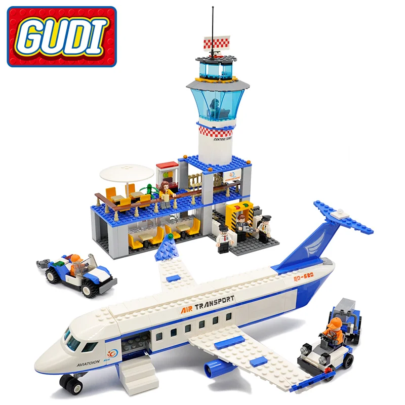 Buy GUDI Air Plane City International Airport Blocks