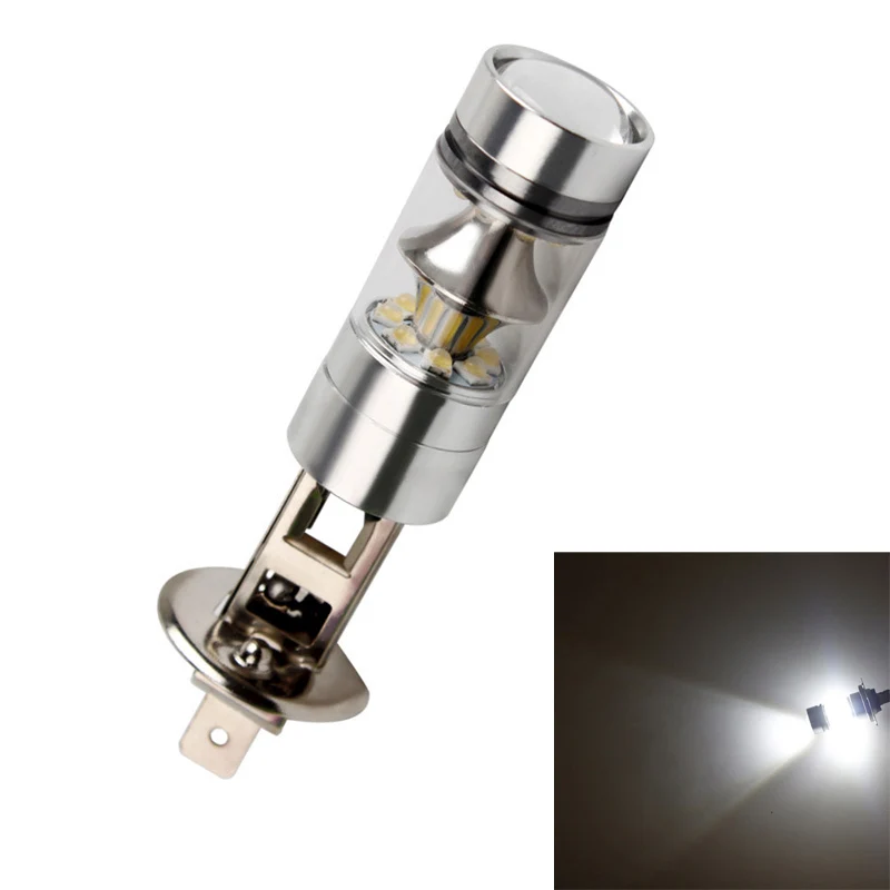 

H1 20 LED 100W 1000LM Super White 6000k Driving Light Lamp Car Head Daytime Running Fog Light Led Bulb Car Styling 12 24V 0c0