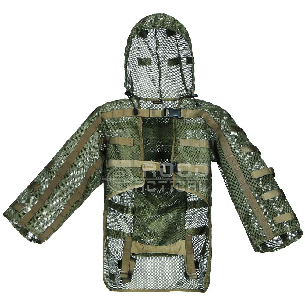Костюмы Ghillie от ROCOTACTICAL Sniper Coats Airsoft Hoods со встроенным гидратором мочевого пузыря