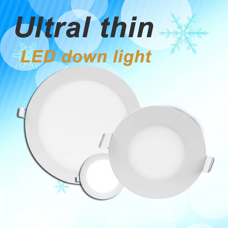 

Spot Led Spotlight LED Downlight 220V Recessed Light 3W 4W 6W 9/15/18W Thin Round Down Lights Ceiling Lamp For Home Lighting