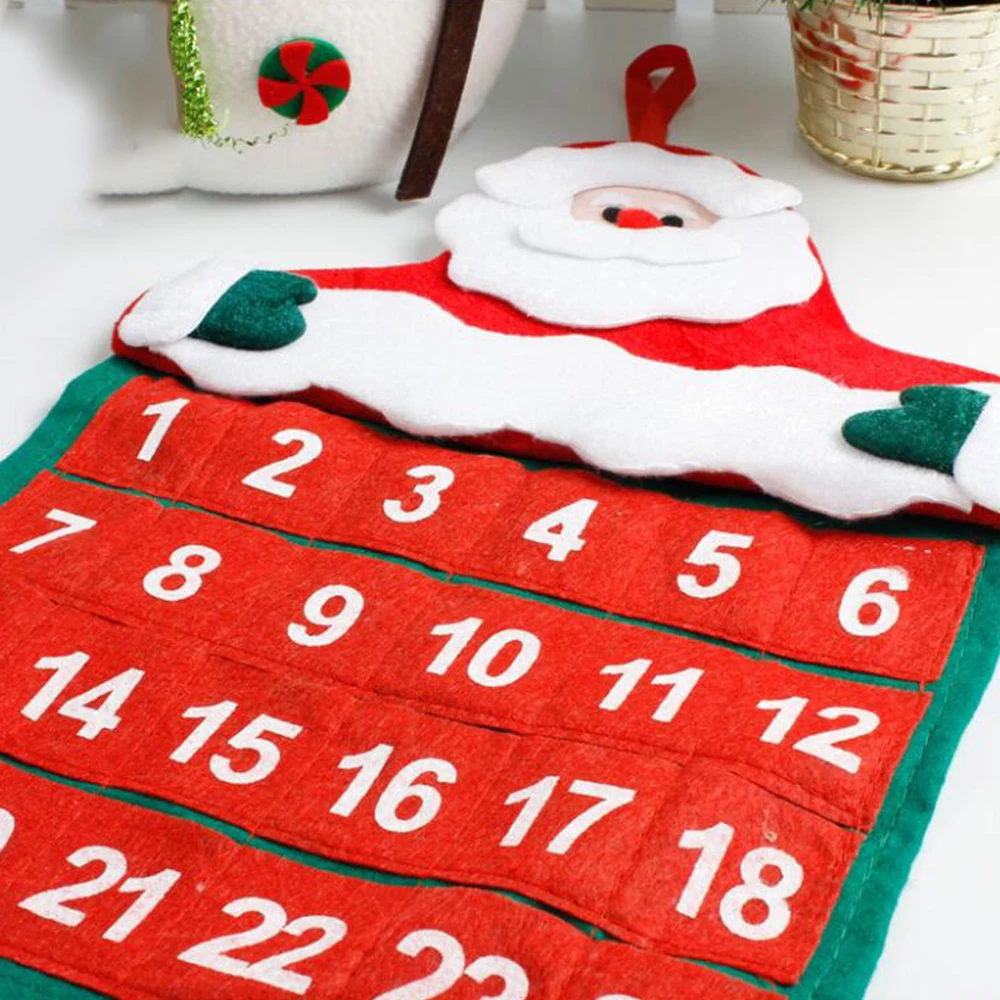 Новогодние украшения с дедом морозом Клаус календарь Творческий кендар Рождественский лось Адвент календарь новое поступление