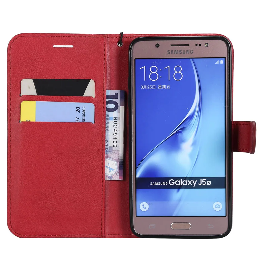 Флип чехол для Samsung Galaxy J5 2016 J52016 SM J510H J510F кожаный телефона J 5 J510FN J510F|Чехлы-книжки| |