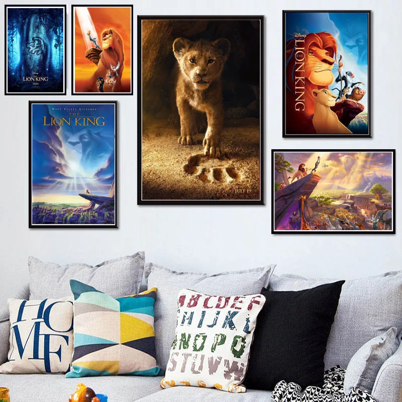 

MX059 The Lion King Hot 2019 Large Movie Poster Art Silk Light Canvas Painting Wall Art Picture Print by Home Room Decoration