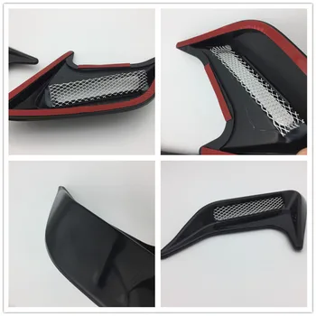 

2Pcs/Set Car Side Air Flow Vent Fender Decoration Sticker for opel zafira b c4 picasso peugeot 406 renault clio 3 chrysler 300c