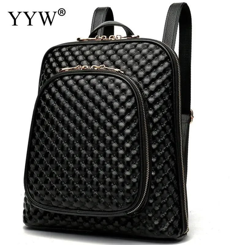 

Brand Black 3D PU Leather Backpack Female Red Backpacks for Adolescent Girls Women Blue Spliced Casual Small School Shoulder Bag