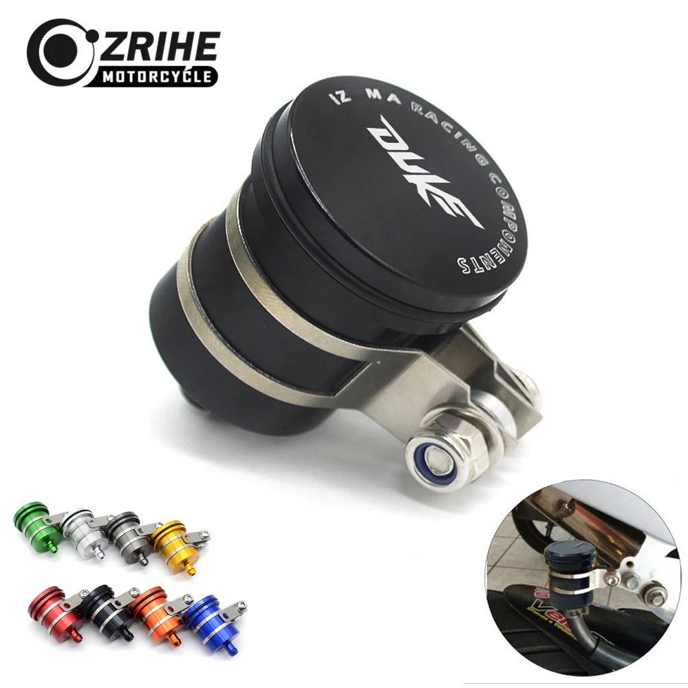 ZRIHE logo DUCK For KTM125 Duke 2011-2017 125 Duck 125 2017 Motorcycle Brake Fluid Reservoir Clutch Tank Oil Fluid Cup