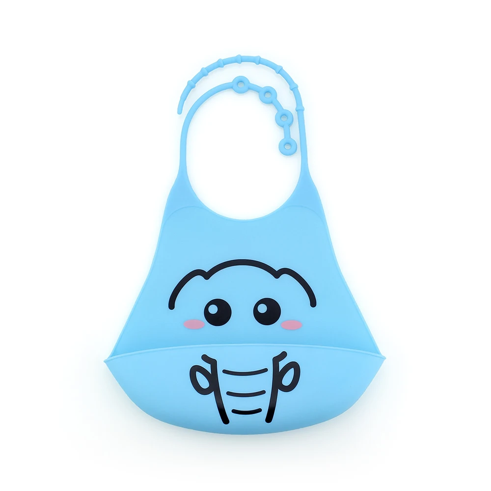 

Baby Silicon Bibs Infant Printed Children's Summer Adjustable Waterproof Feeding Tools Boy Girl Apron Adjustable Feeding Bibs