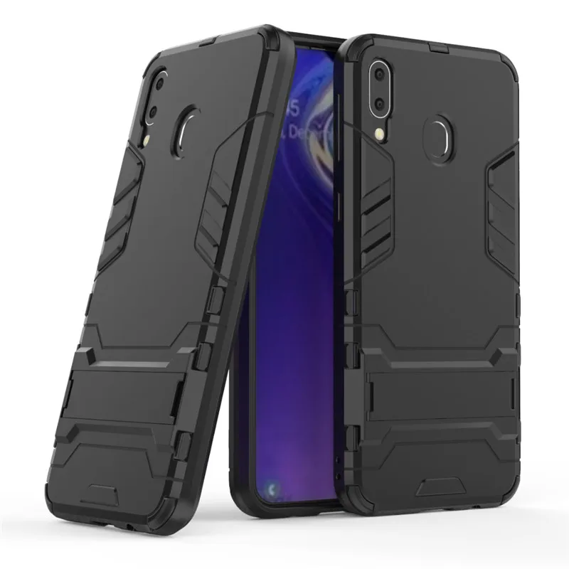 

Luxury Armor Shockproof Hybrid stand Cover Case For Samsung Galaxy M10 M20 Case For Samsung Galaxy S10 Lite S10Plus phone bags