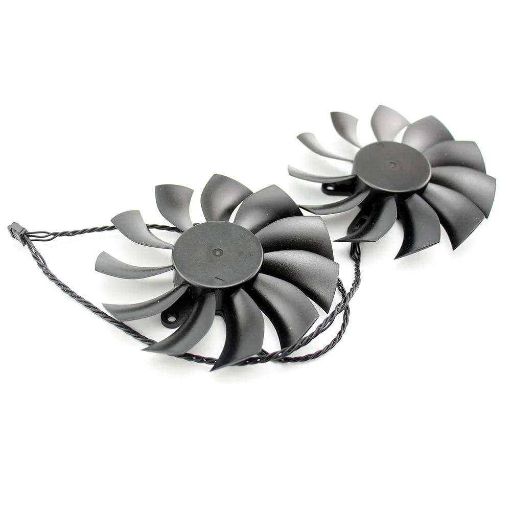Free shipping 2 Pcs/Lot PLA09215B12H 4Pin VGA Cooler Graphics Card Fan For EVGA GTX970 ACX2.0 Video Cards Cooling system Fan