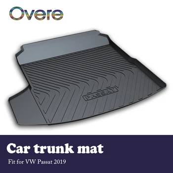 

Overe 1Set Car Cargo rear trunk mat For VW Passat 2019 Car-styling Anti-slip carpet Waterproof mat Boot Liner Tray Accessories