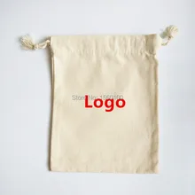 Заказная Хлопковая Сумка на шнурке(100 шт./партия) 15x20 см рекламная Подарочная сумка Экологичная сумка для упаковки