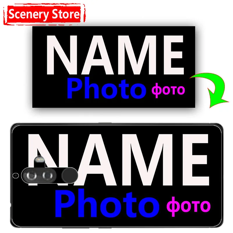 

Customiz Name Letter Photo Picture Cell Phone Case For Lenovo K8 Note Lenovo Vibe K8 Note 5.5" DIY Back Case Cover Shell