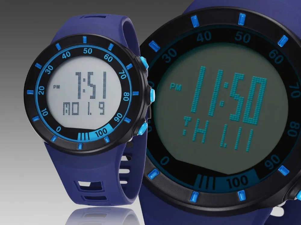 Мужские Цифровые Часы OHSEN, мужские военные часы, мужские спортивные часы с будильником, наручные часы с датой, 50 м, водонепроницаемые часы для бега