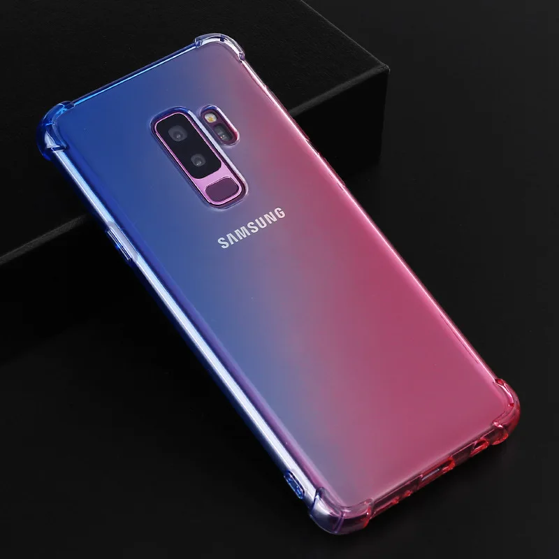 Силиконовый чехол для samsung Galaxy M20 M10 S10E S10 S9 S8 J4 J6 плюс J8 A9 A8 A6 A7 J5 Prime J7 Note 9 8 градиентный чехол - Цвет: 4