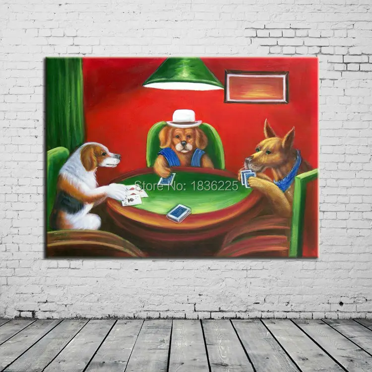 dogs oil painting aadf
