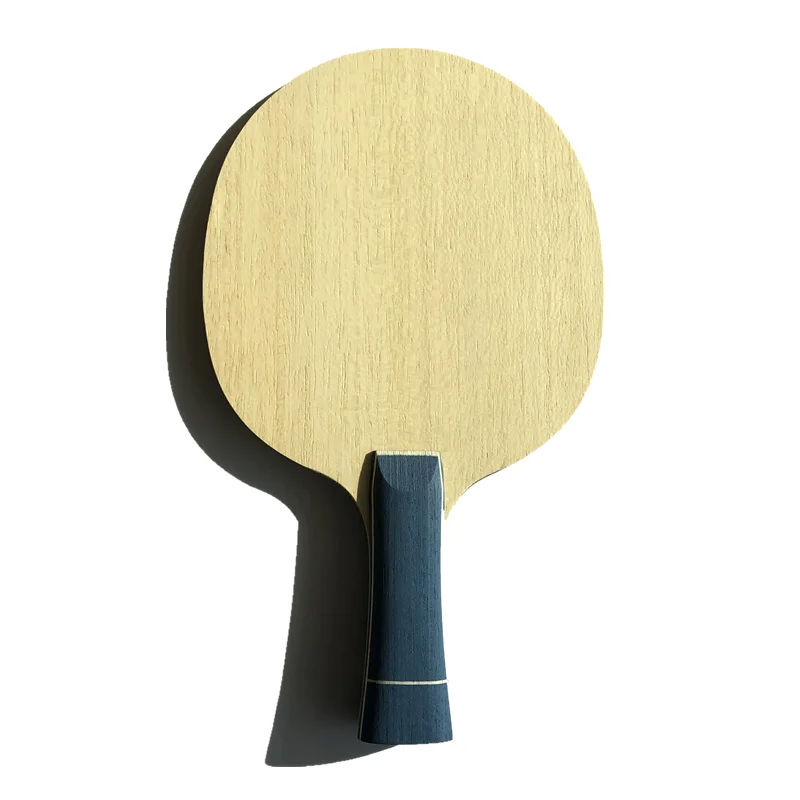 2 طبقات arylate الكربون الألياف 5 طبقات الخشب الخالص تنس طاولة الخفافيش المهنية بينغ بونغ مضرب ل تنس طاولة funs إلى