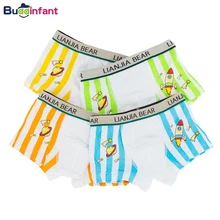 4 шт./лот мультфильм хлопок Дети Трусики для мальчиков Нижнее белье ракета шаблон детская Штаны Детские трусы-боксеры мальчик От 2 до 11 лет