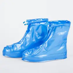 Высокие прыжки Высота каблука Дождевой чехол для обуви рыбацкие сапоги непромокаемые ботильоны на плоской подошве крышка толстые