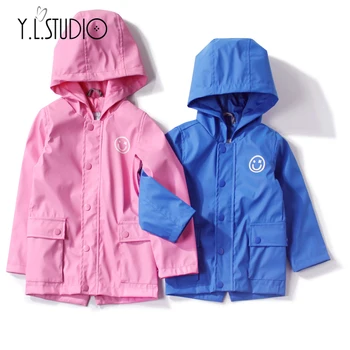 

Cute Baby Raincoat Outdoor Waterproof Rain Children Impermeable Poncho Boys Girls Toddler Rain Jacket Kids Coats Windbreaker