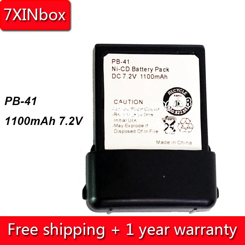 7XINbox 1100mAh 7 2 V PB-41 аккумуляторная NI-CD батарея для Kenwood TK2118 TK3118 двухсторонняя рация |