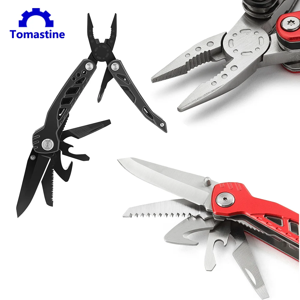 Multitool Pliers, Multi-Purpose Folding Knives Keychain Pliers for Outdoor Survival Camping Hiking Emergency Hand Tool