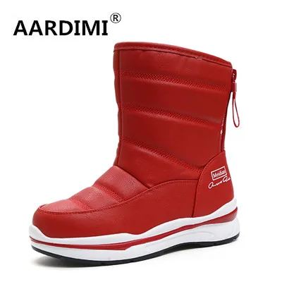 

New 2017 warm plush winter boots women fashion 3 colors zip platform snow boots women winter shoes botines mujer