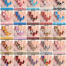 50 шт Нейл-арт клейкая оберточная бумага переводятся с помощью воды, полировка фольгой Стикеры наклейки Советы пленка для ногтей Дизайн ногтей Фольга, ногти Стикеры