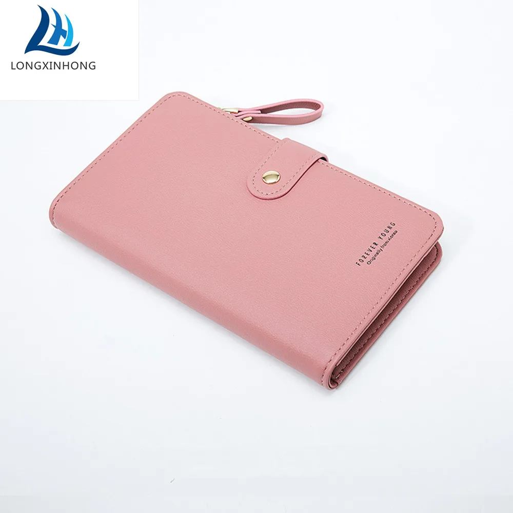 

Long Leather Clutch Zipper Women Wallet New Card Holder Cuzdan Big Phone Money Bag Walet Portfolio Portomonee Handbag Coin Purse