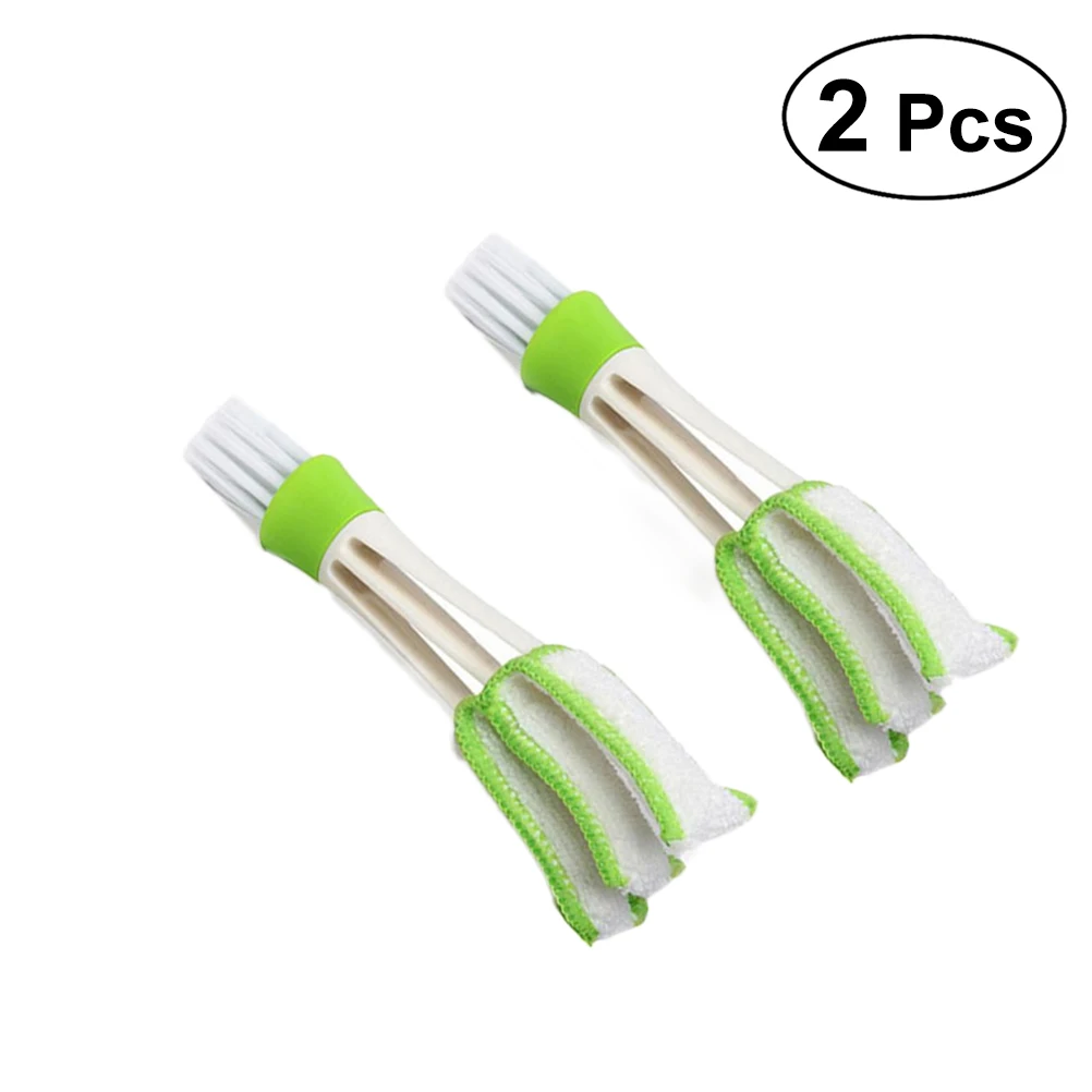 2 PCS/ Set Mini Duster Air Vent Dirt Cleaner Cleaning Dust Brush Air
