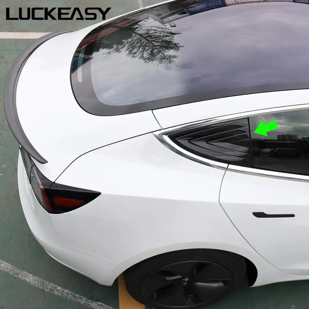 LUCKEASY модифицированная накладка на заднее стекло автомобиля для Tesla Model 3