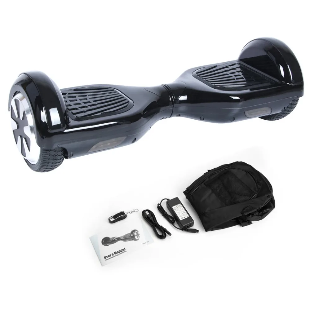 

UL Certified 6.5 Inch Self Balance Scooters With Bluetooth Speaker LED Electric Skate Board bag and Remote Controll US Plug