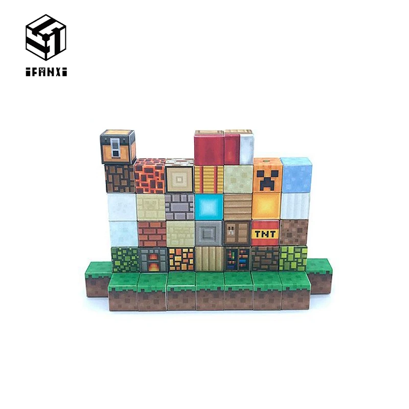 Beste 1 STKS Single Grain Minecraft Magnetische Bouwstenen Modellen Bricks Hand Plakken Compatibel Met Lego DIY Brain Speelgoed Geautoriseerde