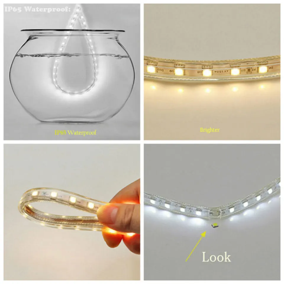  GD 13M 15M 20M 25M 35M 50M LED Strip With IR RF IP65 Waterproof or Bluetooth Remote Controller AC22 - 33023631992