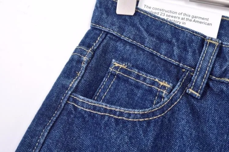 Винтаж Высокая талия джинсы Для женщин джинсовые штаны 2016 Новинка тонкий карандаш брюки Капри подходит леди джинсы Для женщин джинсы плюс