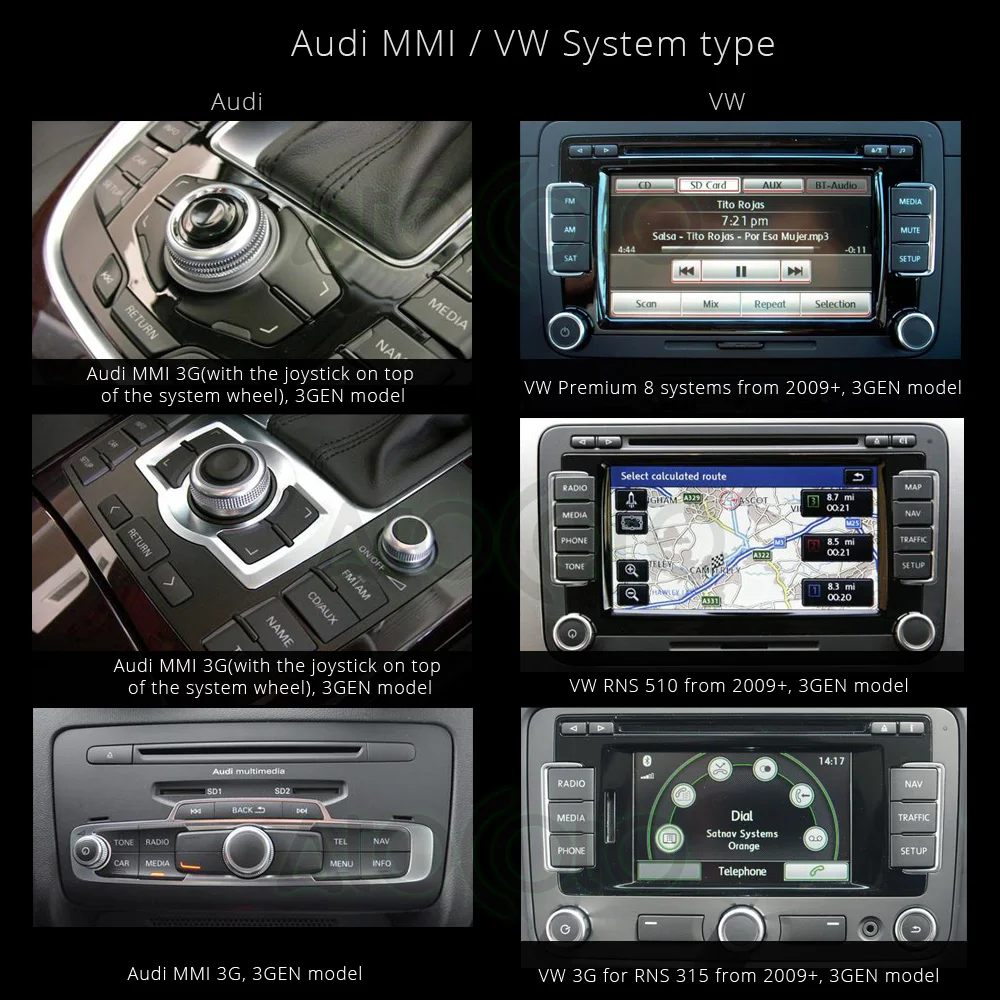 AtoCoto AMI MMI 3G Системы Интерфейс Bluetooth модуль для Audi VW Радио стерео AUX кабель адаптер