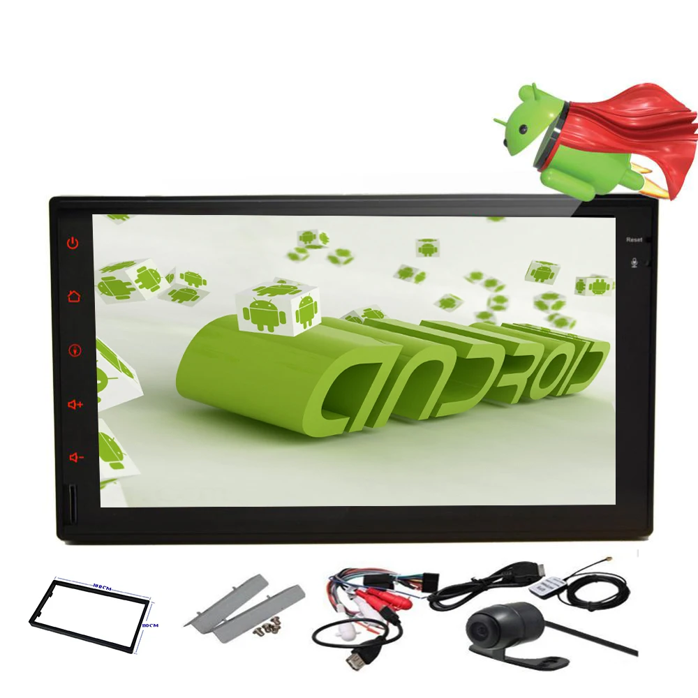 7 &quot2 Дин Андроид Dvd-плеер Автомобиля для vw/toyota/mazad с GPS Микрофон Bluetooth TV Wifi Рулевое