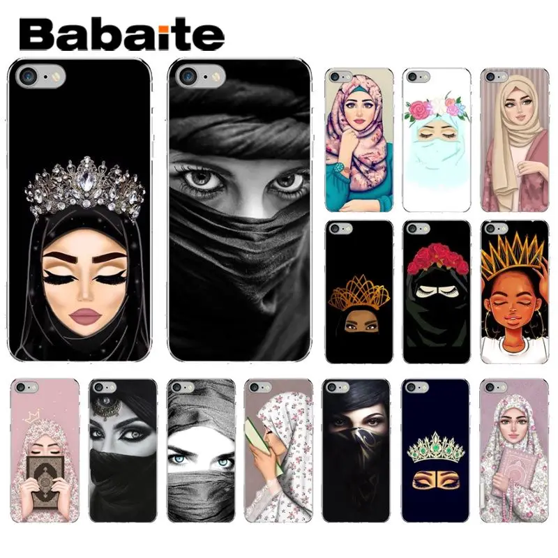 

Babaite Hijab Beautiful Muslim Women Soft Phone Accessories Cell Phone Case for iPhone X XS MAX 6 6S 7 7plus 8 8Plus 5 5S XR