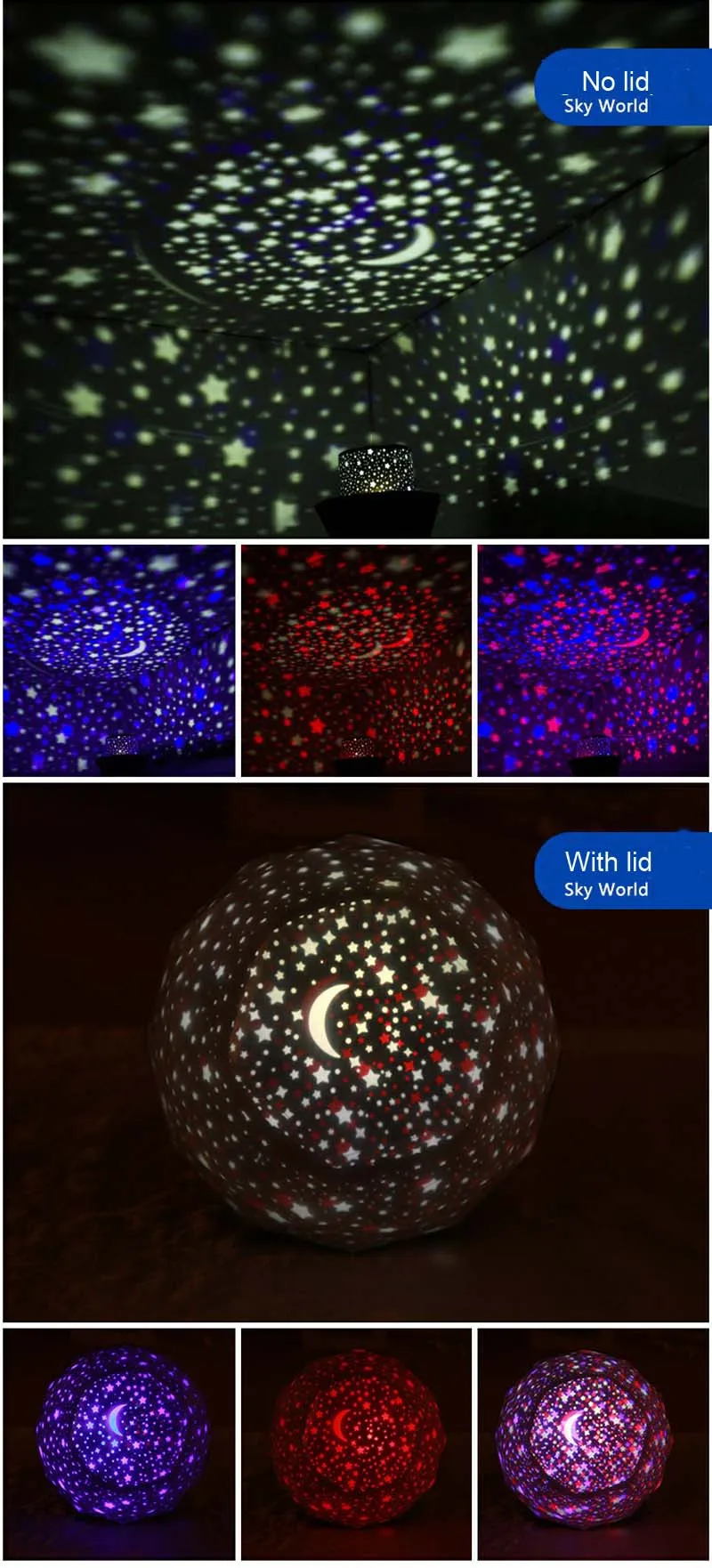 Светодиодный ночник вращающийся проекционный звездное небо Звезда Луна мастер дети ребенок спин Романтический Красочный светодиодный USB проектор лампа