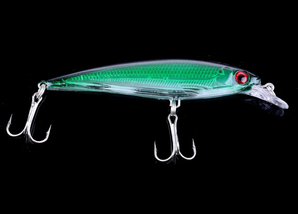 

1pcs Isca Artificial Fishing Lure Wobbler Laser Minnow 6# Feather hook Plastic hard bait 10 colors 11cm 13.4g